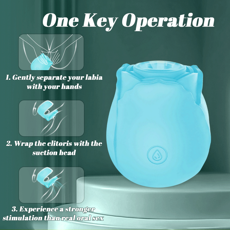 MintGlow - Luminous Original Rose Suction Toy
