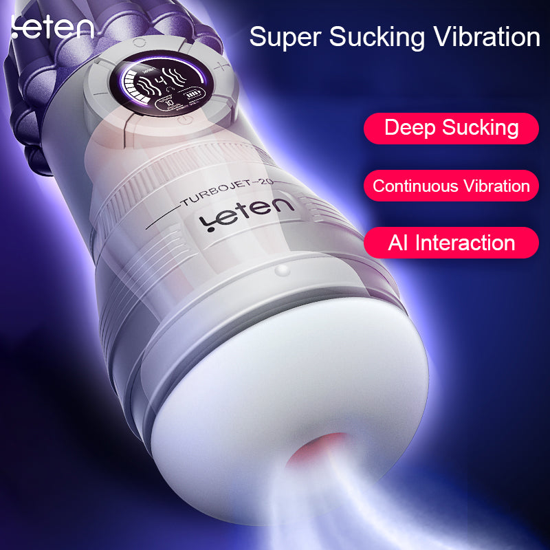 Leten Voice Interaction Sucking Male Stroker Rechargeable Stroker – product view 5