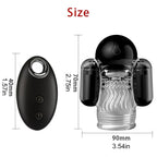 UltraWaveRobot 10 Vibration Male Stroker Dual Vibrating Egg with Remote Control Silicone Sex Toys for Men — product image 7