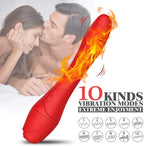 Red Rose Vibrater Heated Masturbation Massage Rose Vibration – product view 3