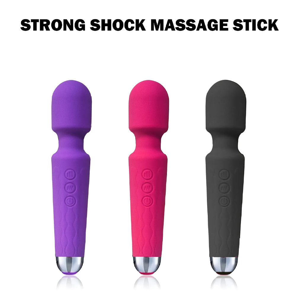 20 Frequency Magic Wand Knight Strong Shock Nipple Vibrator – product view 2