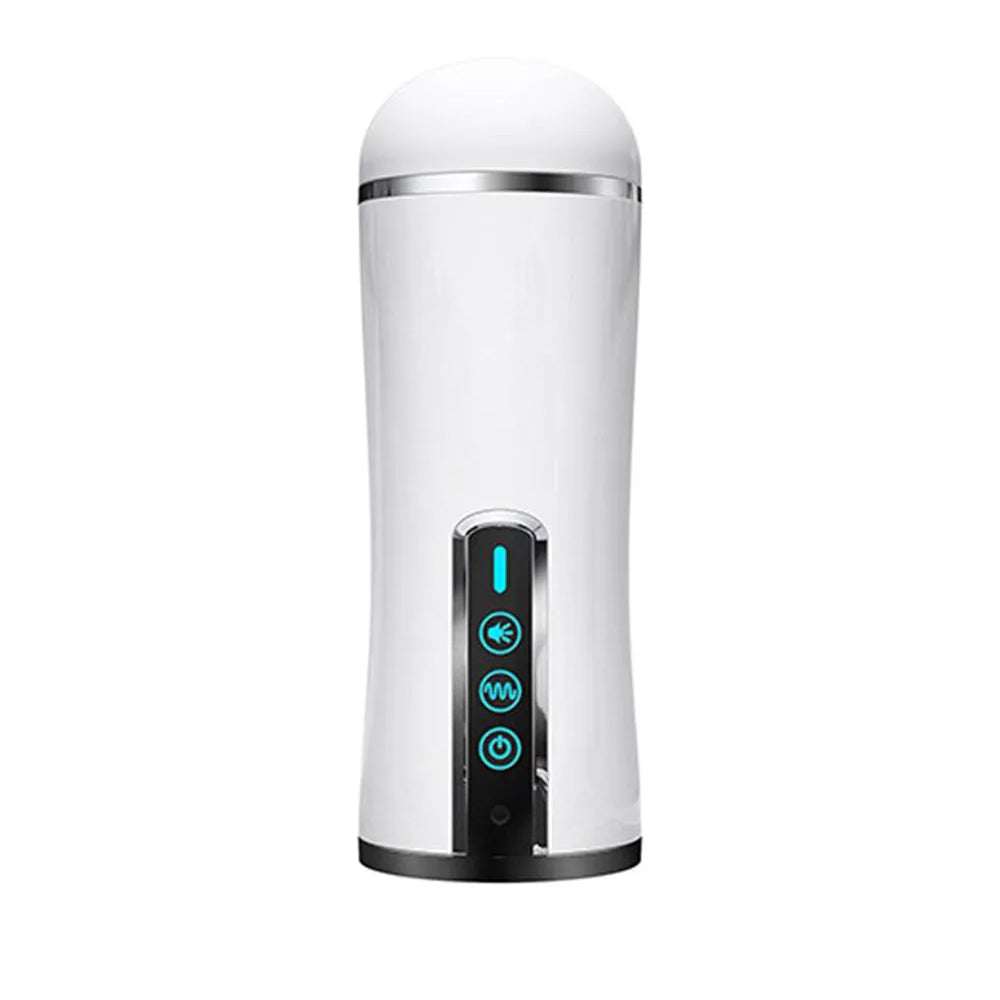 10 Vibrating Deepthroat Oral Sex Silicone Male Stroker — product image 2