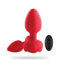 Wireless Remote Control Electric Vibrating Illuminated Silicone Butt Plug – product view 5