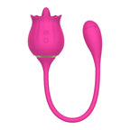 10 Frequency Rose Vibrators with Vibrating Tongue & Vibrating Egg