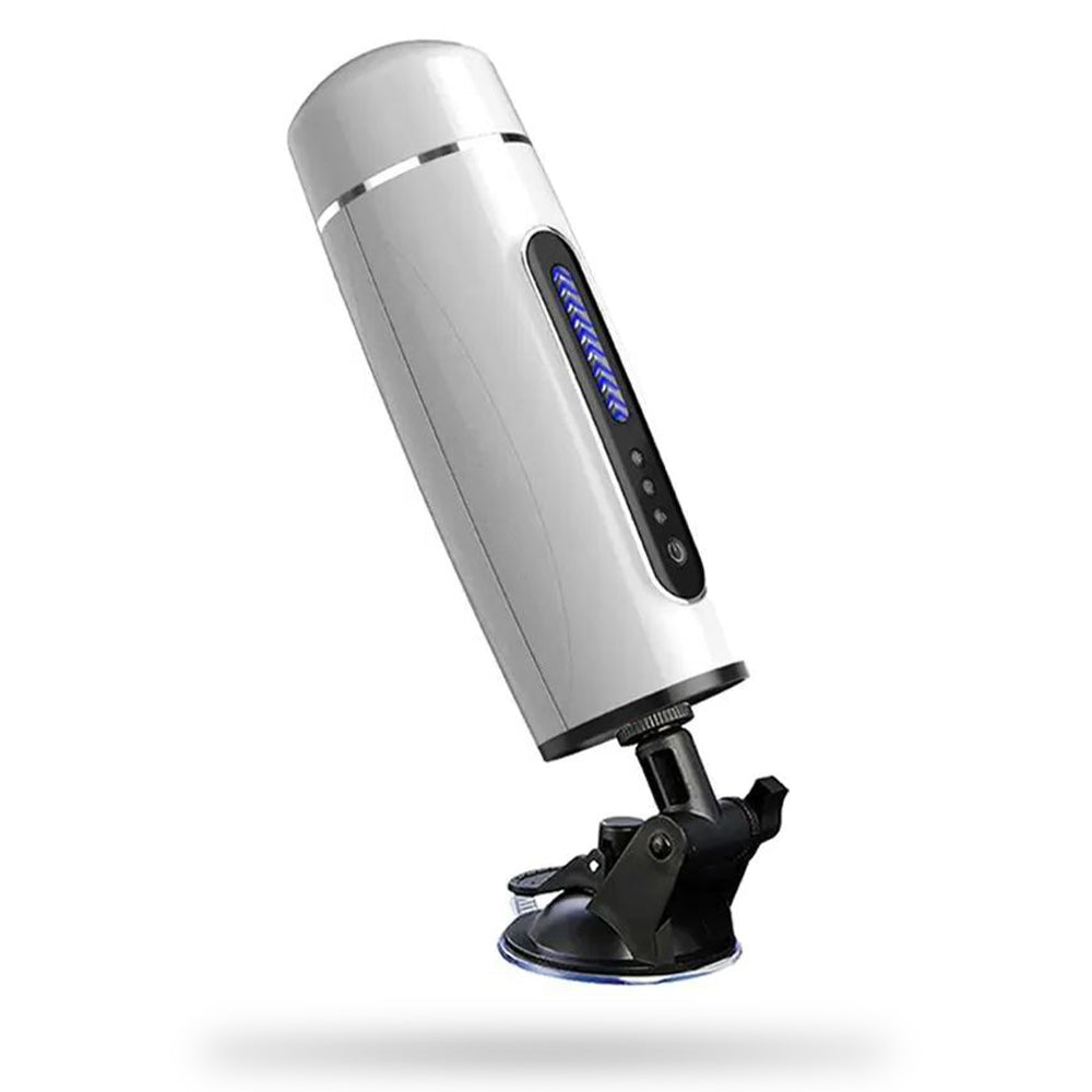 ThunderRide 7 Vibration Sucking Heating Automatic Male Stroker Hands Free Blowjob with Suction Base