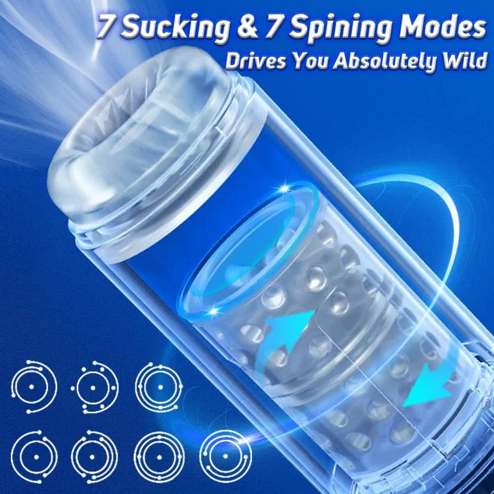 2 In 1 Automatic 7 Sucking Swivel Male Waterproof Male Stroker — product image 3