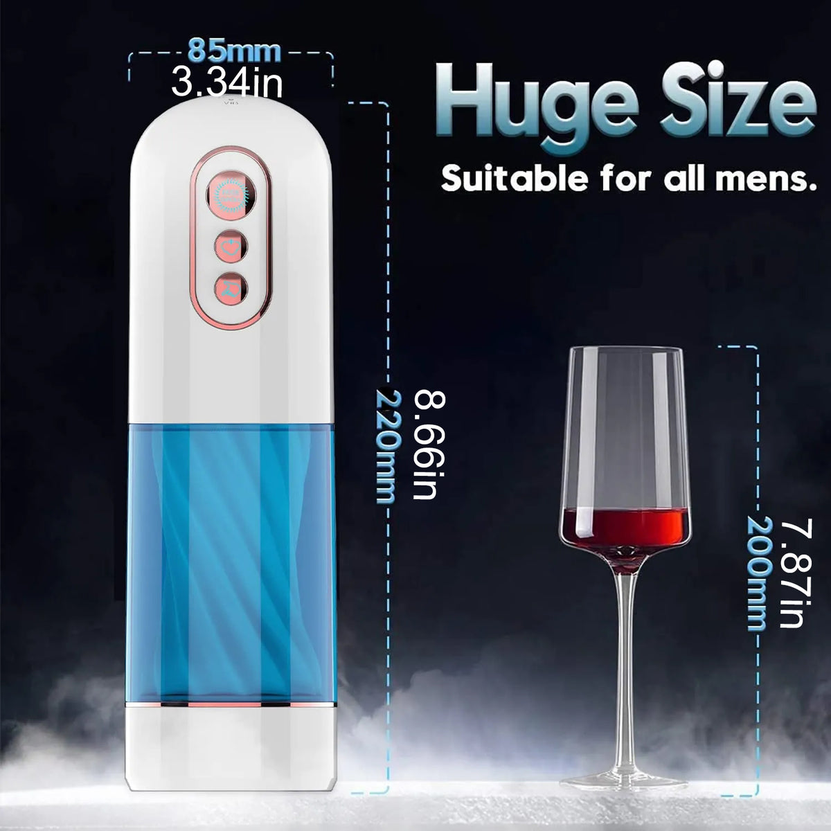 TitanGlideX 7 Vibration 3 Sucking Electric Stroker Sucking Vibrating Voice Male Stroker — product image 12