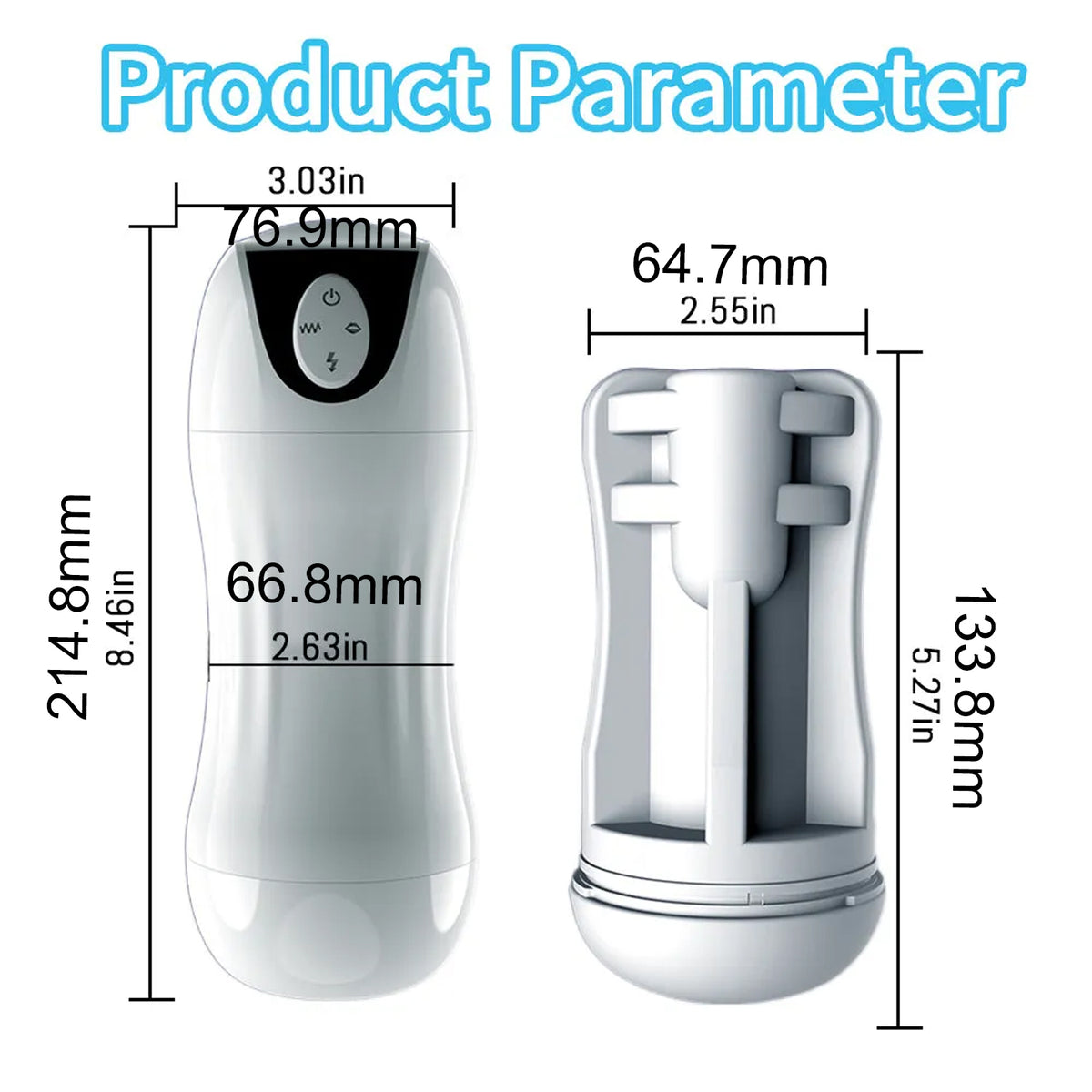 QuantumFlex 10 Vibration 5 Sucking Masturbation Cup Fully Automatic Deep Throat Wrap Pleasure Realistic Male Stroker — product image 6