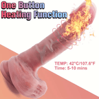 8.66 in Cobra 10 Vibrating Realistic Thrusting & Heating Dildo