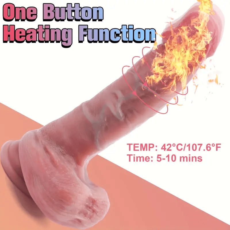 8.66 in Cobra 10 Vibrating Realistic Thrusting & Heating Dildo