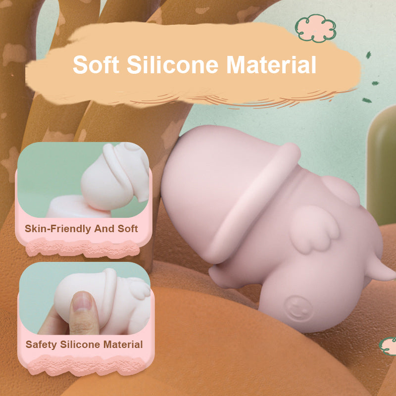 Piglet Vibrating Egg & Pink Vibrator Romantic Angel Sex Toy – product view 2