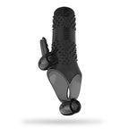 Uxol Silicone Textured Erection Transparent Vibrating Penis Sleeve