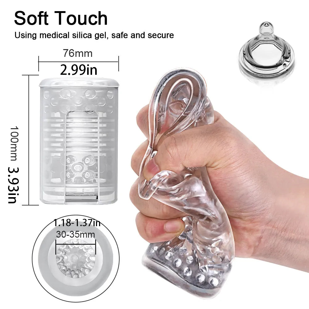 VelocityStimⅡ 10 Frequency Masturbation cup - Electric Telescopic Blowjob Simulator – product view 6