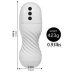 White VortexPro 10 Vibration Sucking Automatic Spiral Male Stroker Cup Blowjob Toys Silicone Vagina Masturbation Adult Sex Toys — product image 5