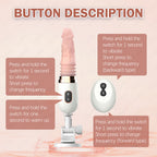 Remote Control Automatic 7-Frequency Telescopic Vibration Intelligent Heating Dildo – product view 9