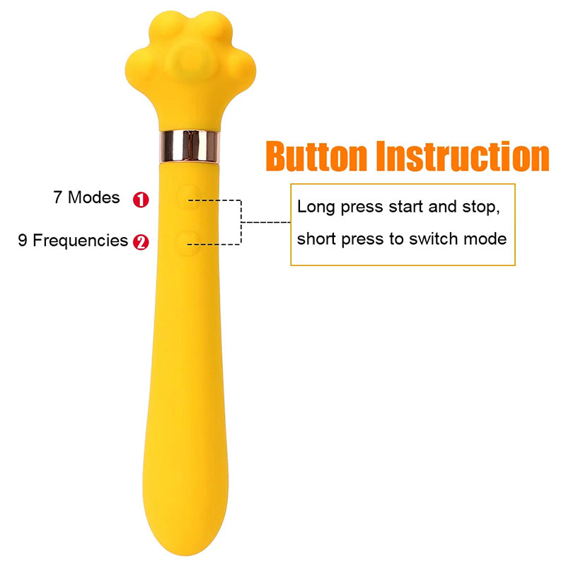 Smart Heated Vibrating Cat Paw Vibrator – product view 6