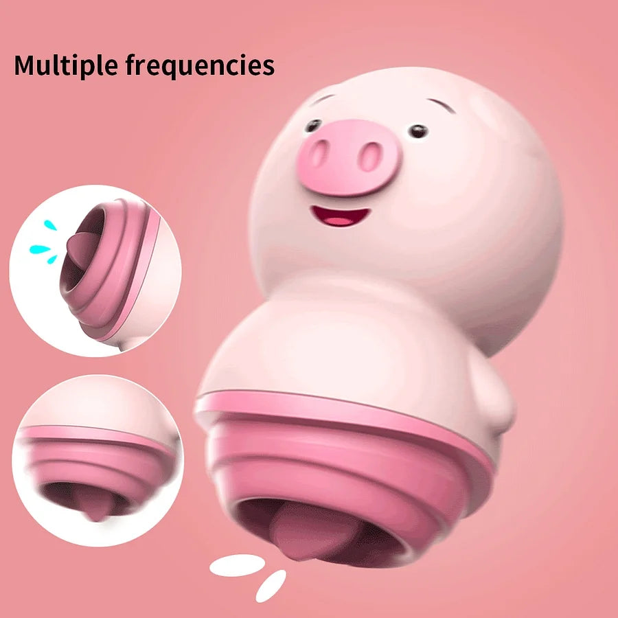 Cute Pig Tongue Licker Female Masturbator – product view 3