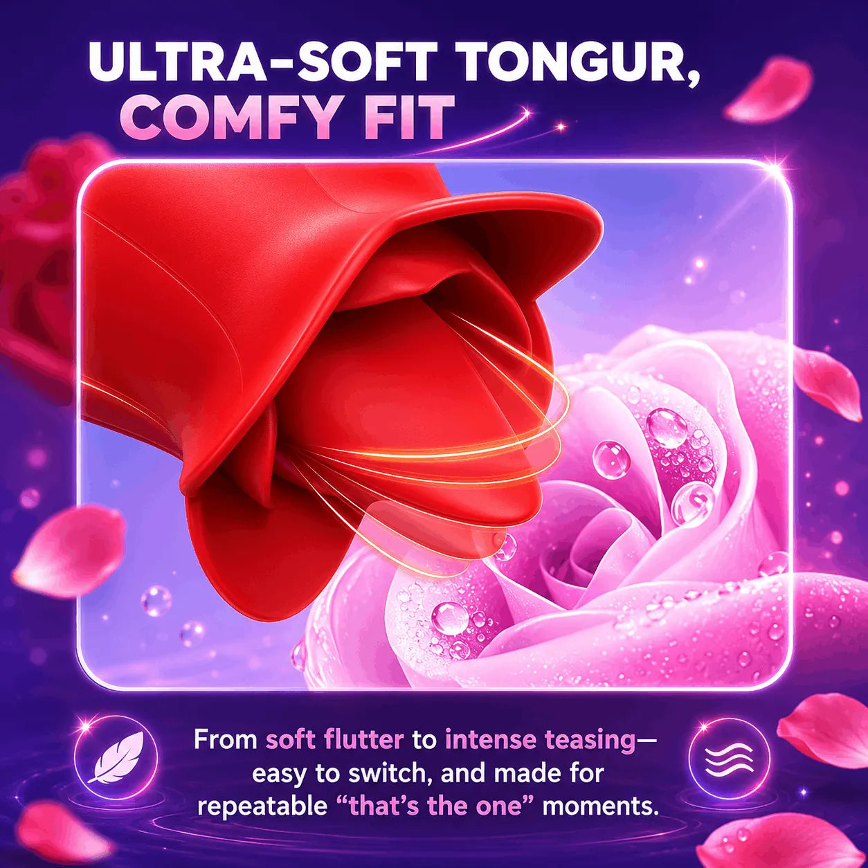 Soft silicone rose petals