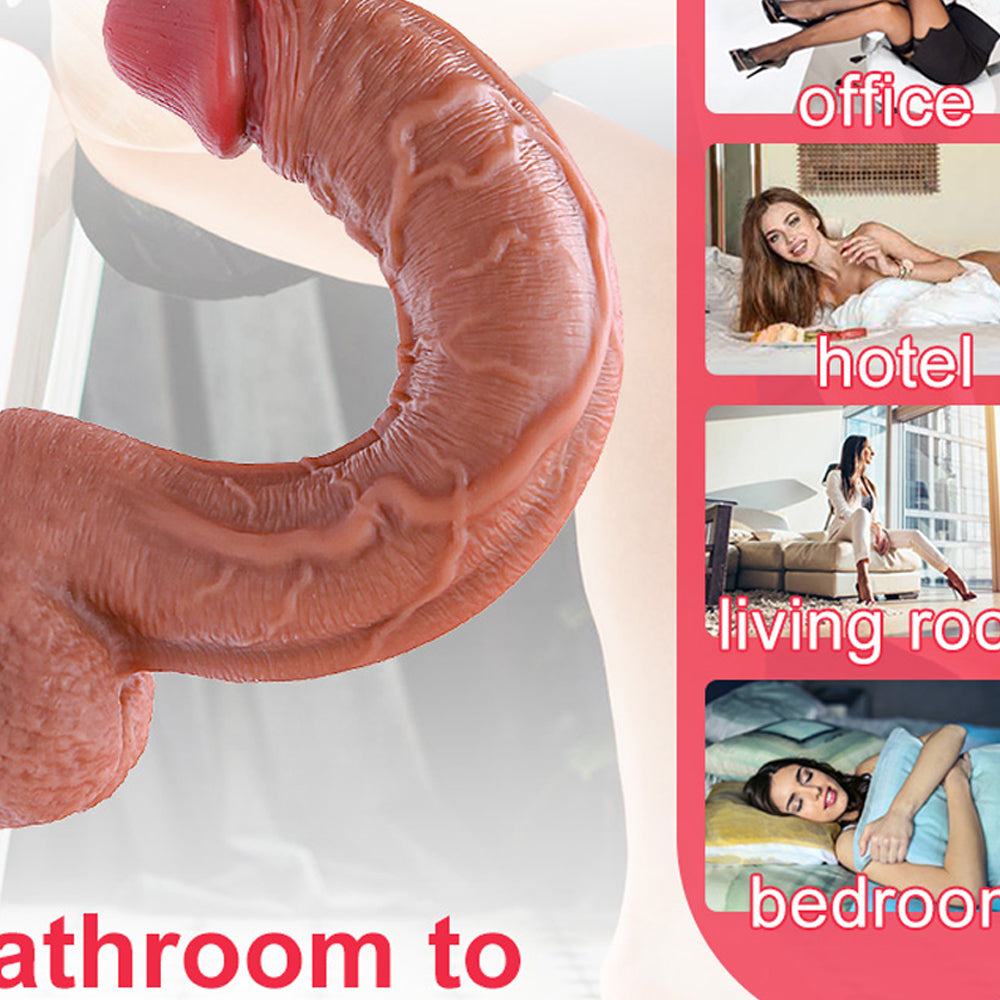 12.8 Inch Most Realistic Dildo| Allovers Thrusting Dildo – product view 2