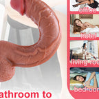12.8 Inch Most Realistic Dildo| Allovers Thrusting Dildo – product view 2