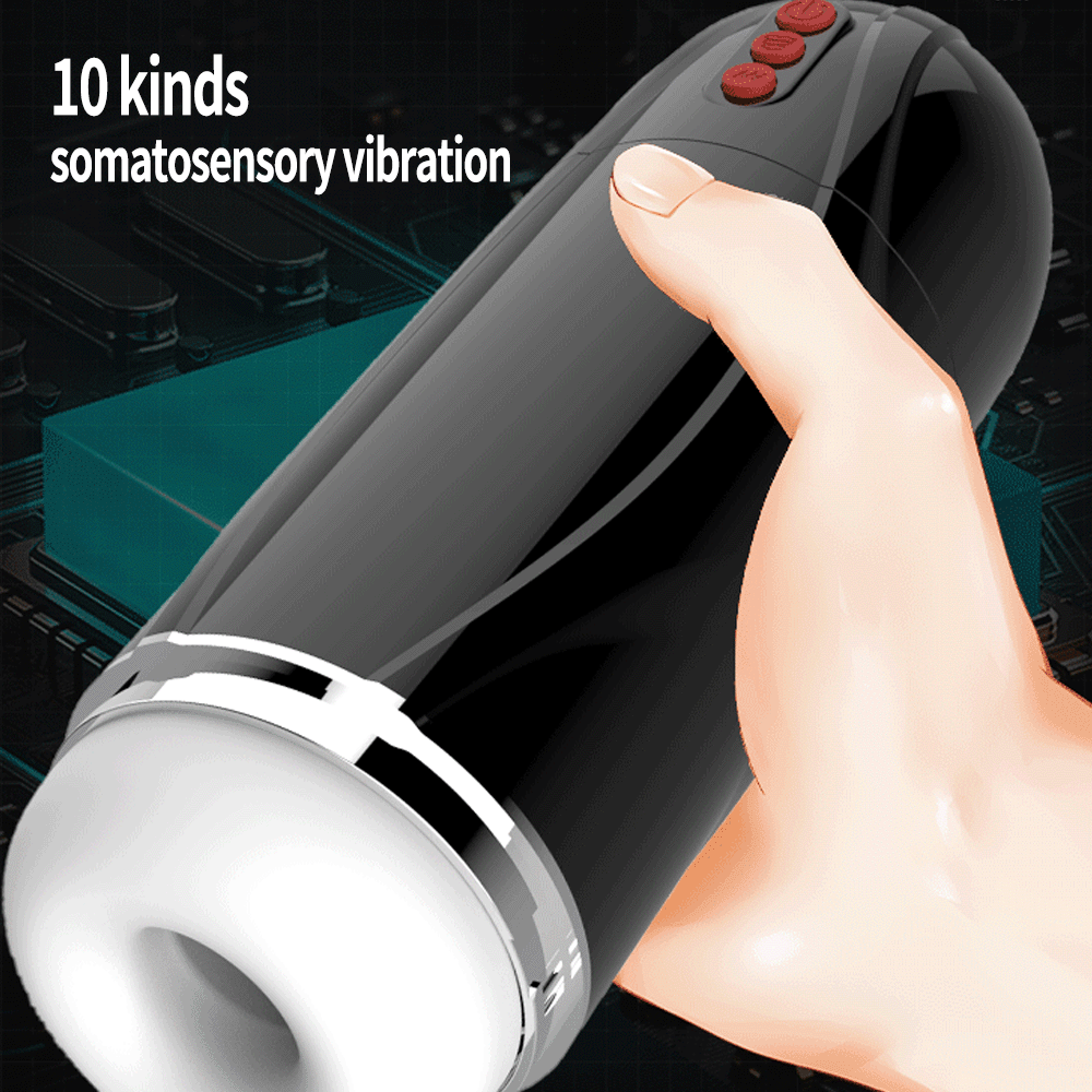 Flash Wolves 10 Vibrating Suction Male Stroker Tongue Licking 3D Inner Cavity Texture Male Vibrator — product image 3