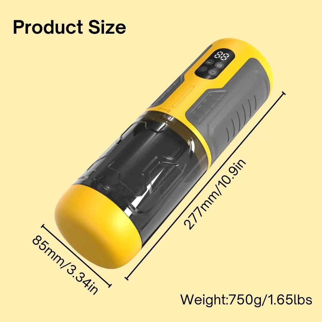 Truly Waterproof 3 In 1 Masturbation Cup 7 Thrusting Rotation Fully Male Stroker — product image 12