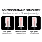Leten – Black Hurricane Hole - 6 Modes Telescopic Suction Heating Male Stroker – product view 10