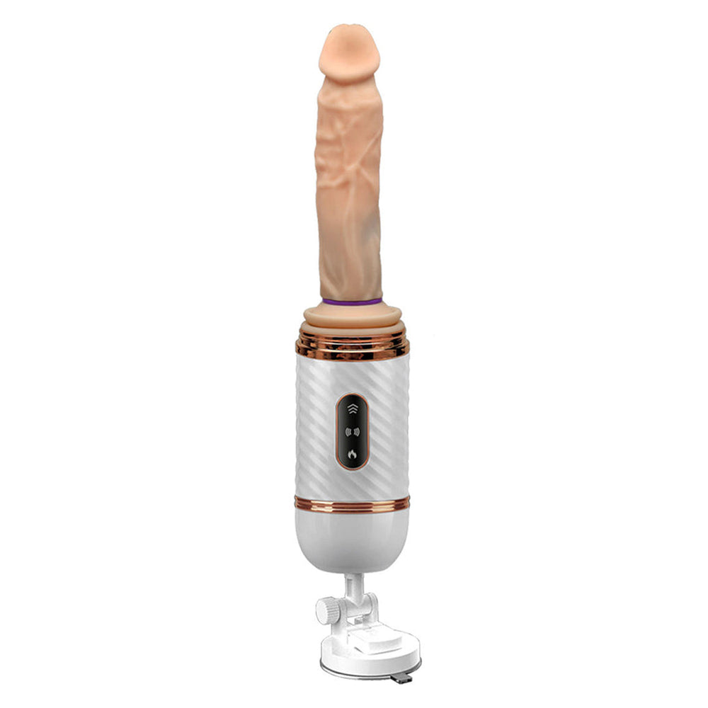 7-Frequency Telescopic Vibration Hands-Free Automatic Thrust Women's Masturbation Device Realistic Dildo Vibrator – product view 5