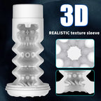 Male Stroker 7 Thrust & Rotate Modes , Lifelike USB Recharge with 3D Real Texture Sleeve with Voice Adult Sex Toy for Men – product view 3