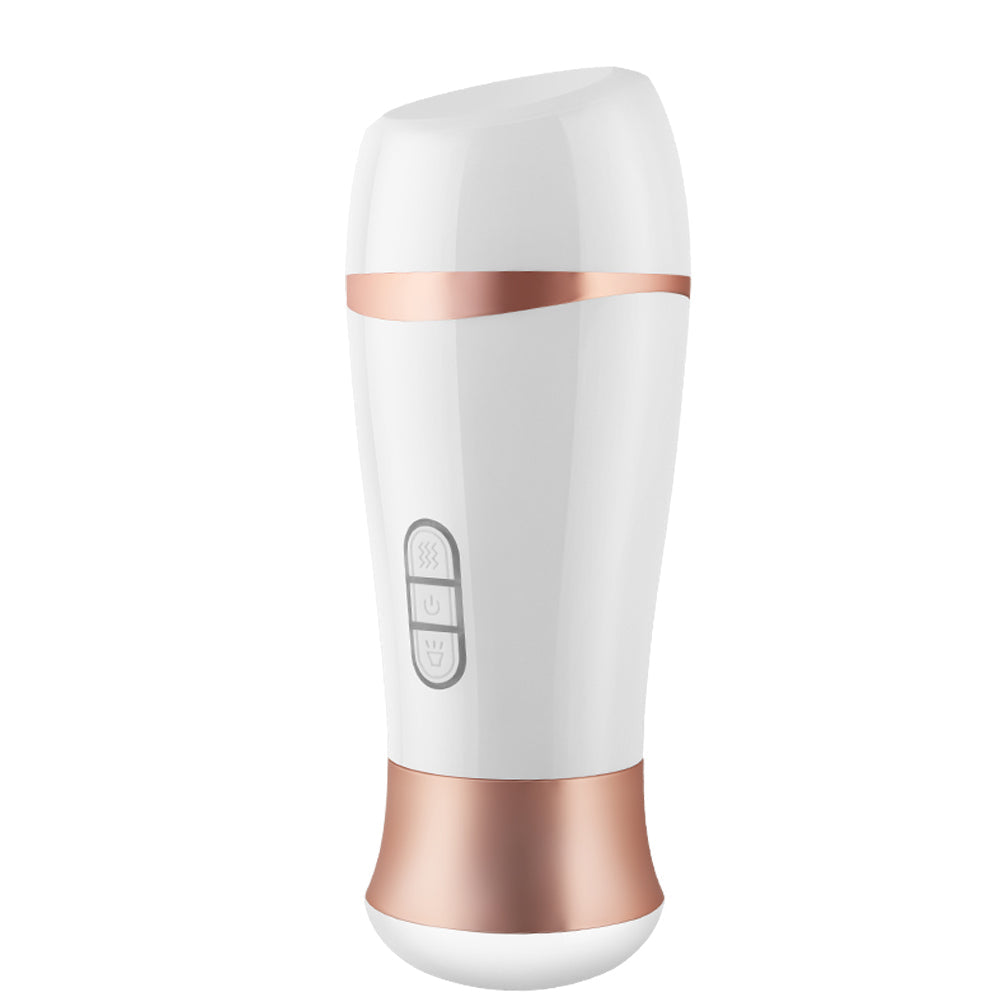 SpeedSteed Male Stroker Cup 6 Frequency Dual Vibration Mode Smart 5 Moans Realistic Textured Ultra-Soft Blowjob Toy – product view 2