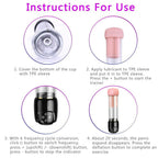 VeloThrust Vibration 6 Mode Suction Penis Pump, 2 in 1 Penis Enlargement Vacuum Pump Penis Trainer – product view 5