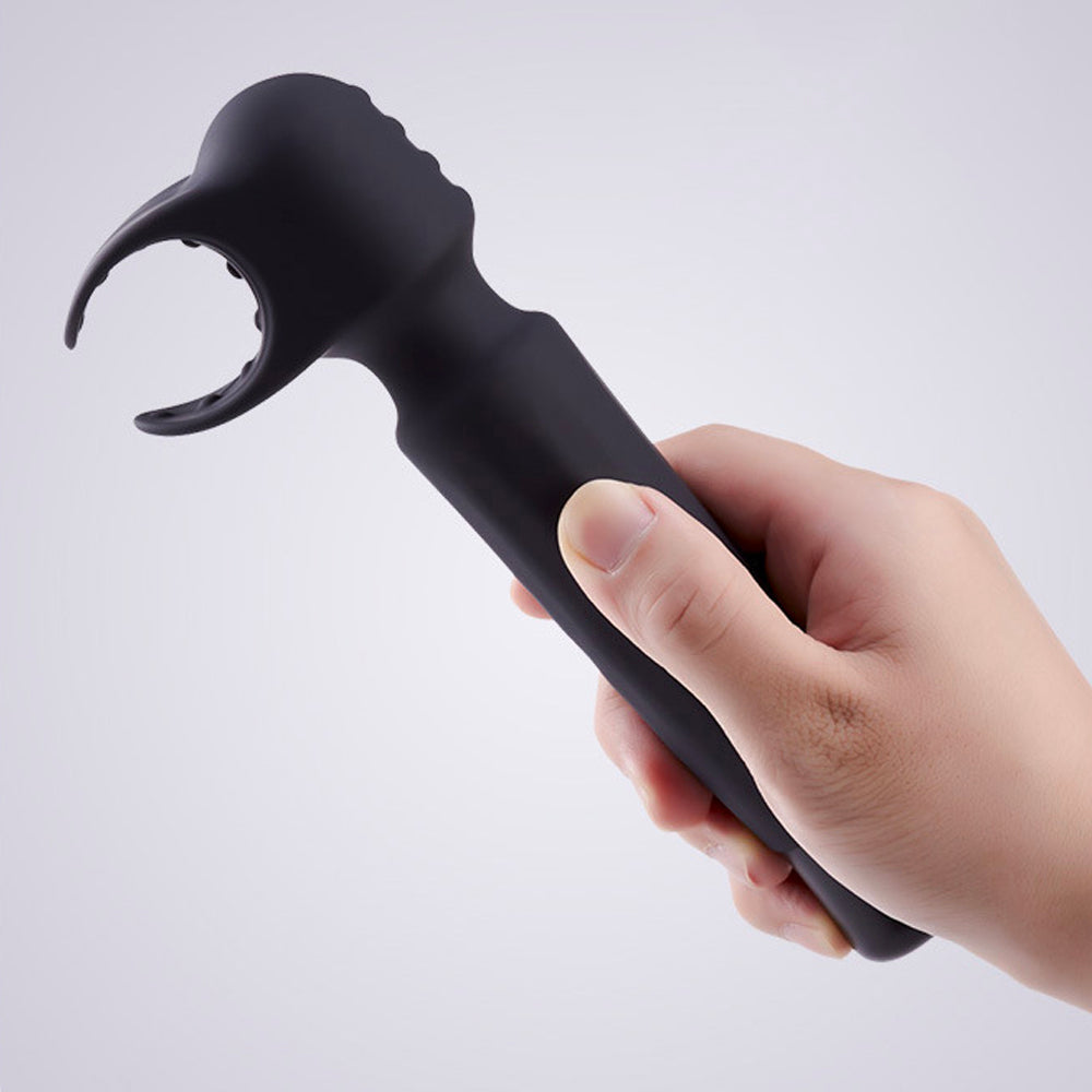 Black Magic Wand Rechargeable Multifunctional Vibration Mode – product view 4