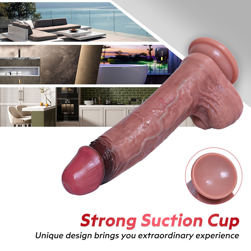 7.1 Inch Liquid Silicone Dildo Masturbator