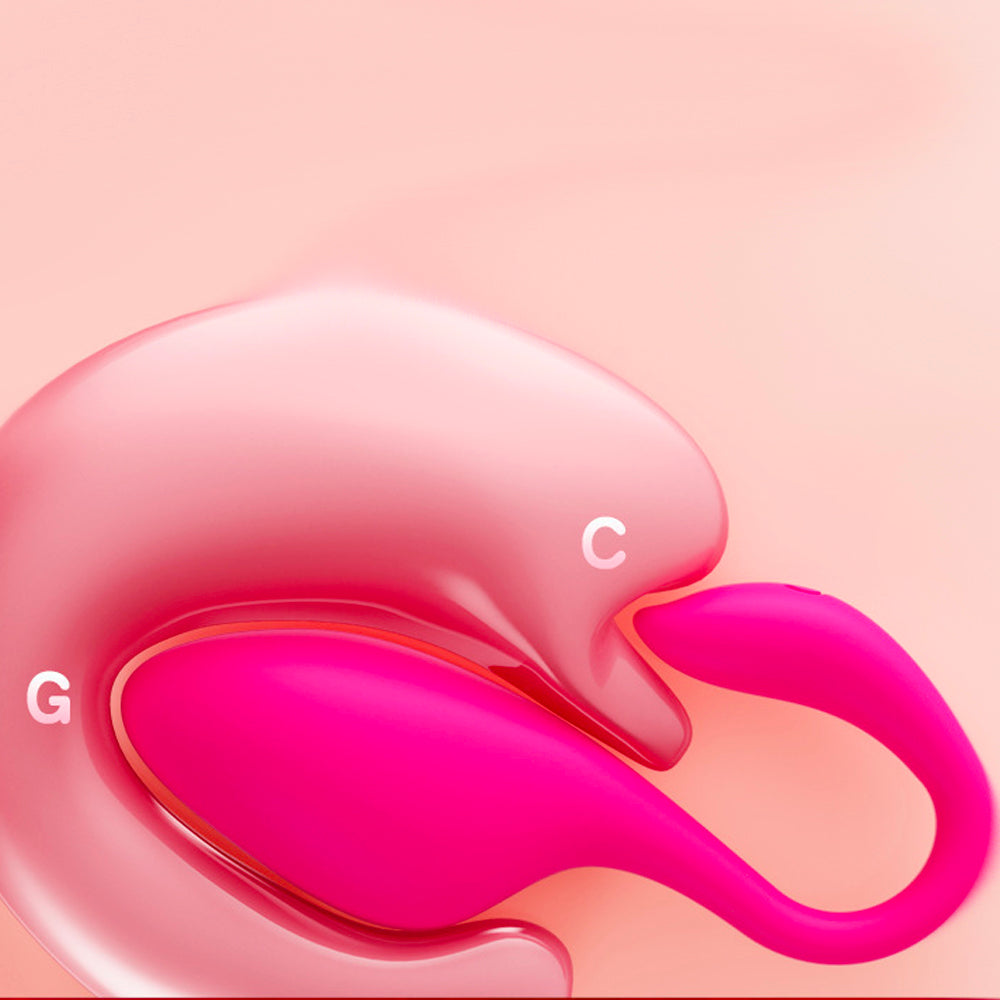 Pink Vibrating Dildo - Bluetooth Vibrator Edition – product view 5