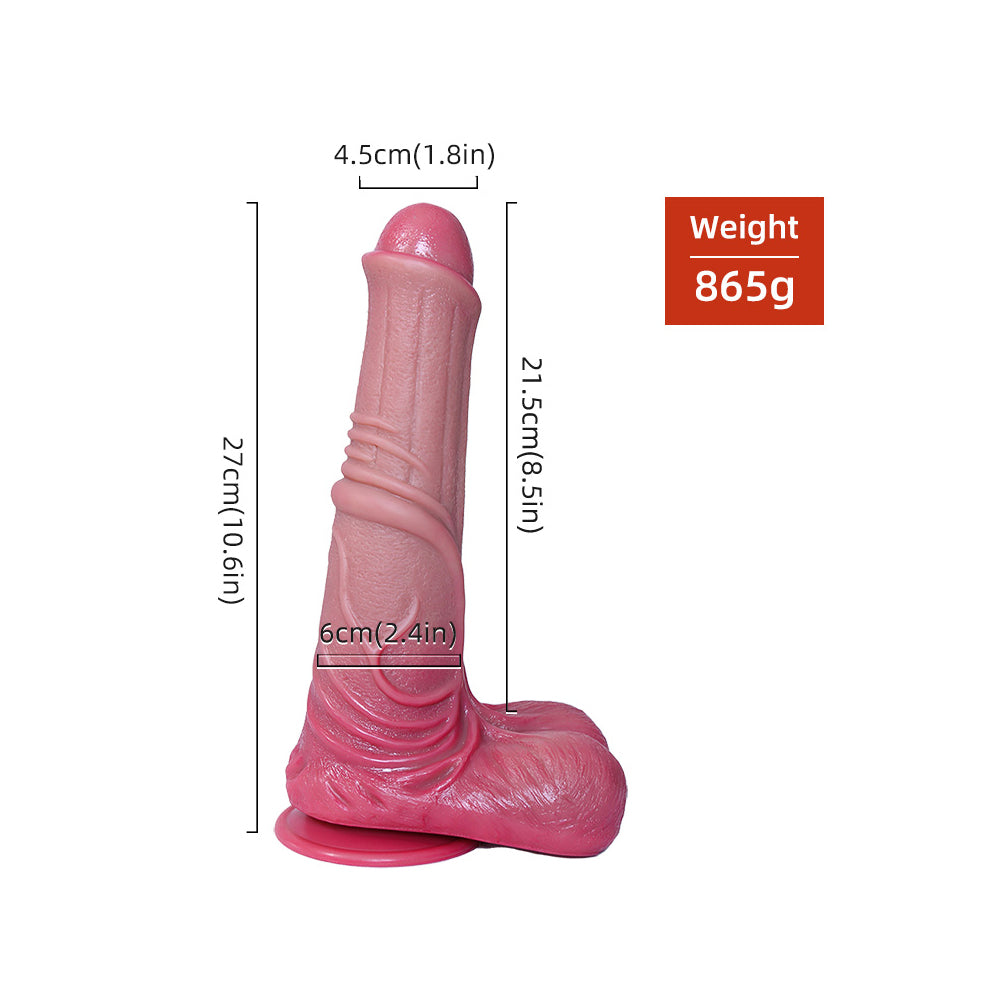 10.6 InchDouble Foreskin Real Texture StimulatesDildo – product view 5