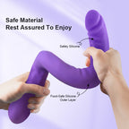 18 Inch Double Ended Dildo & Slim Silicone Purple Dildo – product view 4
