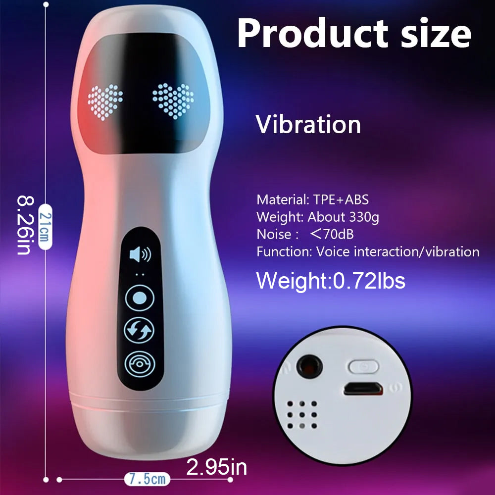 10 Suction Modes Winding Stimulation Voice Male Stroker — product image 6
