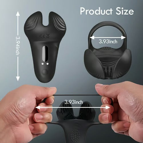 Tes Full-Wrap Sensory Vibe Scrotal Ring Textured Massage