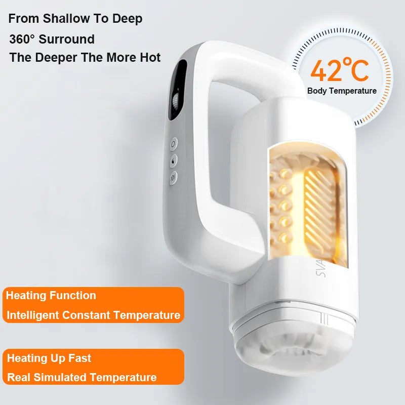 RhythmRider App Control Multi-Mode Male Stroker Device with Heating Function — product image 2