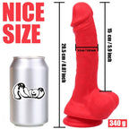 5.9 in Aimitex five colors long silicone dildo