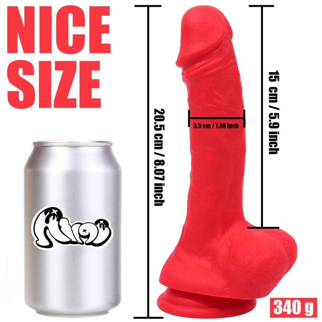 5.9 in Aimitex five colors long silicone dildo