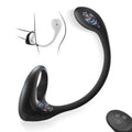 3 in 1 Dual Motor 10 Modes Vibrating Cock Ring with Anal Plug, Uxol 10 Vibration Modes Adult Sex Toys for Men Couples, Prostate Massager G spot Nipple Vibrator Remote Control – product view 2