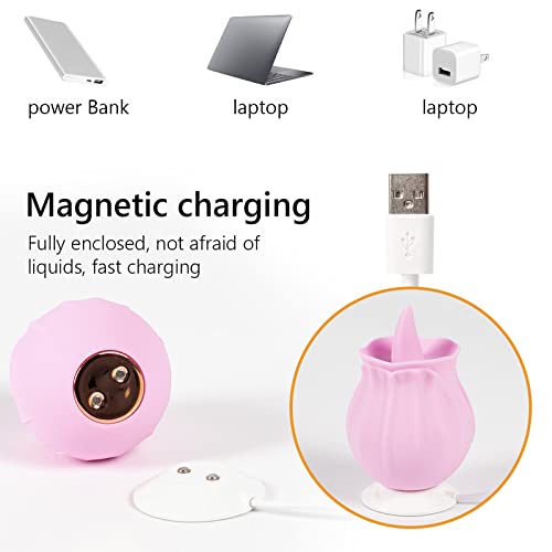 Rose Vibrator Series with Vibrating Tongue Vibrating Suction Sex Toys – product view 5