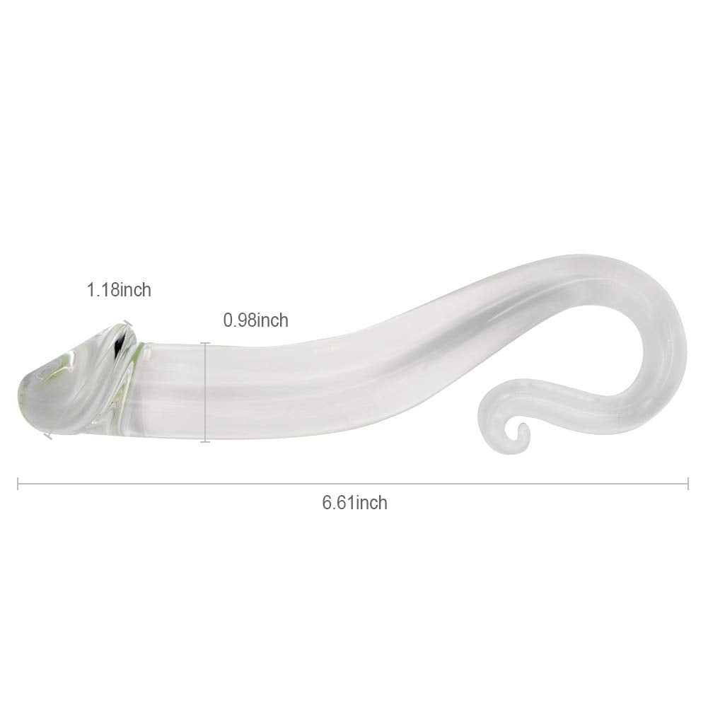 Glass Dildo G-spot Stimulate Crystal Massager – product view 5