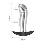 10 Vibration Modes Metal Anal Vibrator Butt Plug – product view 8