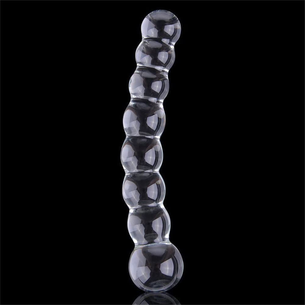 Funny Crystal Penis Ass Glass Anal Dildo Butt Plug Sex – product view 3
