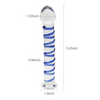 7.67 Inch Crystal Glass Dildo – product view 4