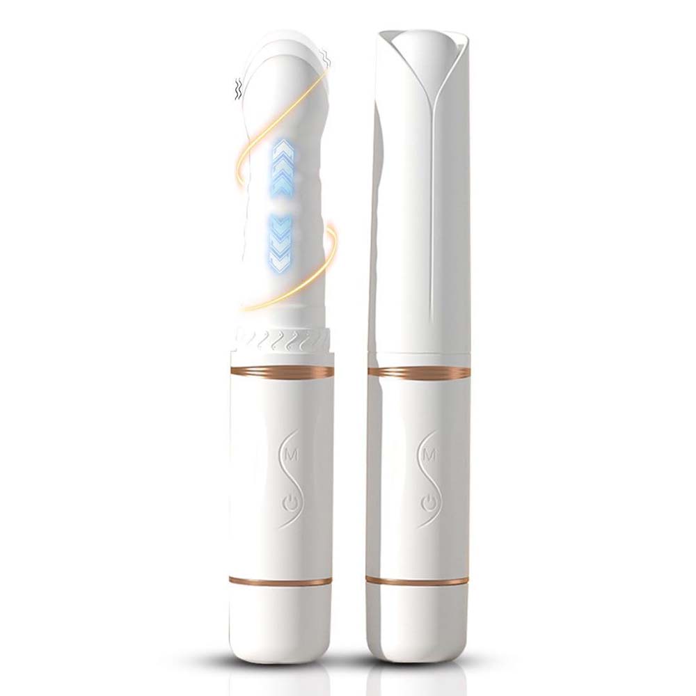 3-Frequency Automatic Telescopic Vibration Smart Heated Dildo – product view 2