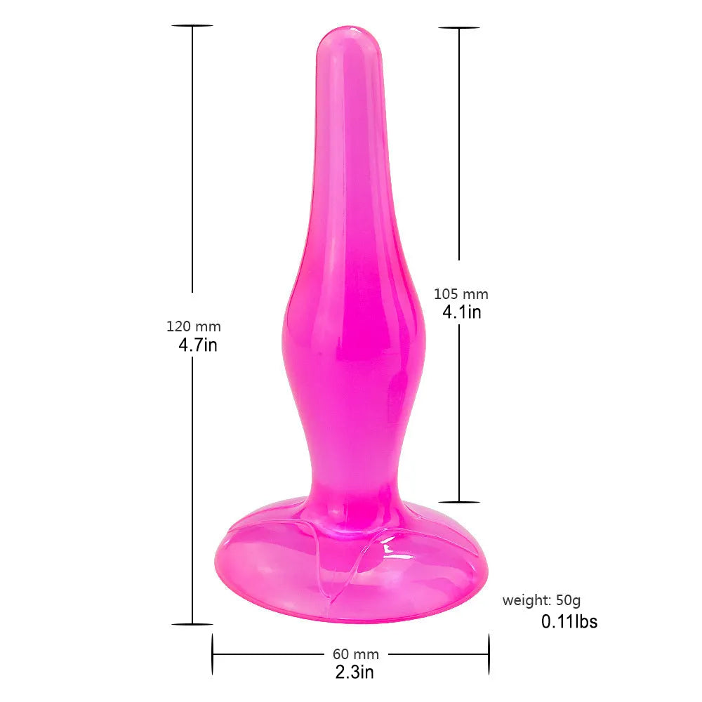 Crystal Silicone Anal Plug – product view 5