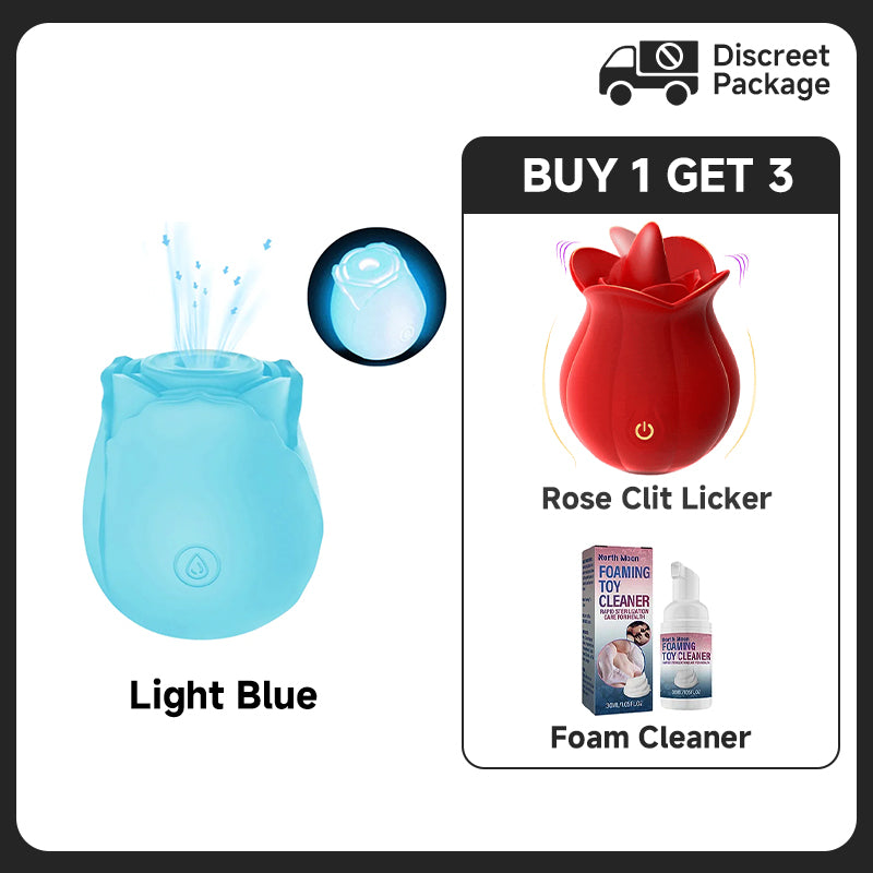 MintGlow - Luminous Original Rose Suction Toy